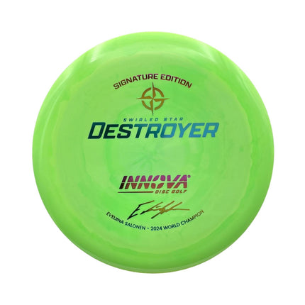 Destroyer Eveliina Salonen FPO World Champion 2024 Signature Swirly Star - Ace Disc Golf